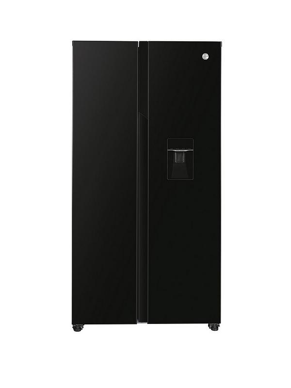 Hoover HHSBSO-6174BWDK-1 American style fridge freezer with non plumbed water dispenser - Black
